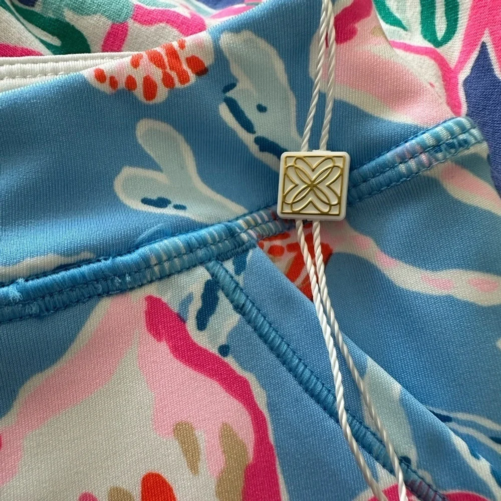 Lilly Pulitzer Blue and Pink Floral Skirt